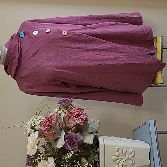 Women's Jersey Top Hooded Jacket Asymmetrical Hem Split Front XXL Emery Rose - Picture 3 of 13